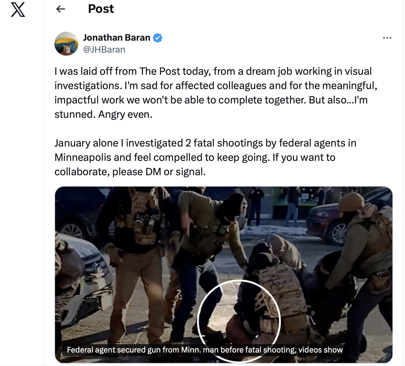 Washington Post Lays Off One-Third of it Staff